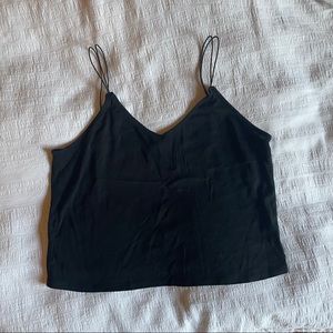 Basic Black Tank with Double Elastic Straps